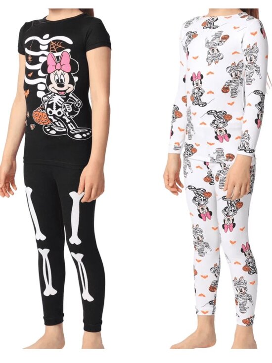 Disney Other - Disney Minnie Mouse Toddler Girls Size 3T Halloween 4 Piece Pajama Set NWT
